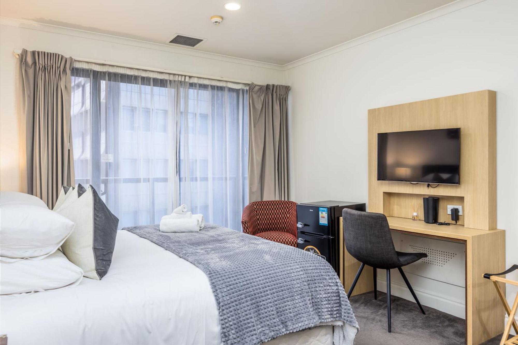 Highrise Studio Apartment W/ Ac, Pool & Gym In Auckland Cbd Bagian luar foto