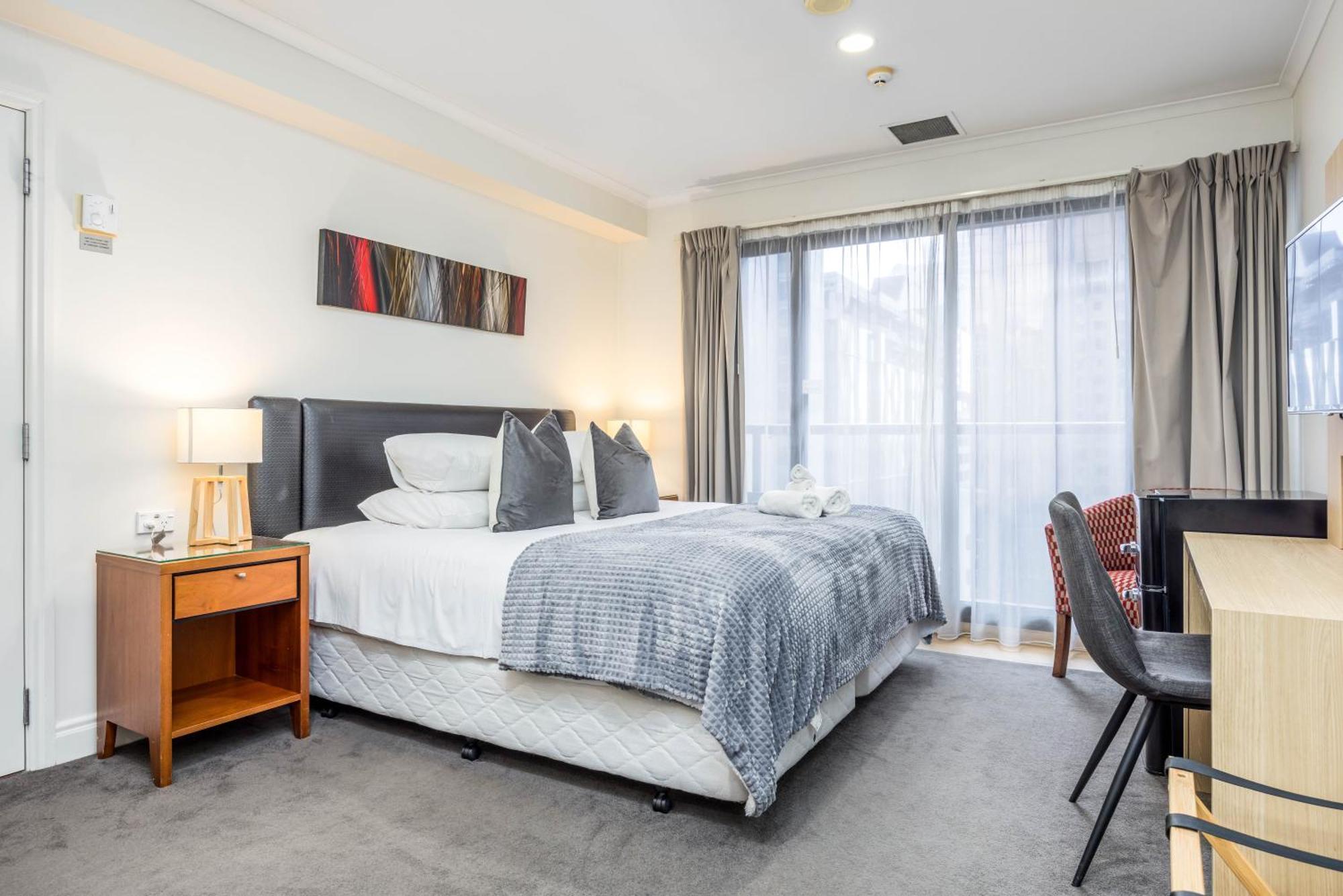 Highrise Studio Apartment W/ Ac, Pool & Gym In Auckland Cbd Bagian luar foto
